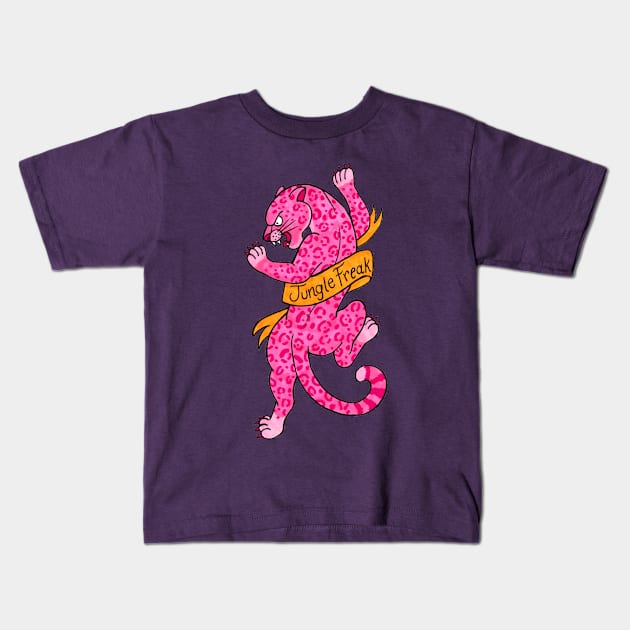 Jungle Freak Kids T-Shirt by Luckyponytattoo